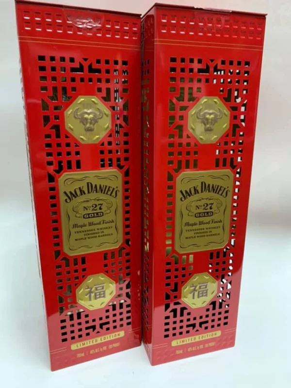 Jack Daniel No27 GOLD Whisky Limited Edition OX CNY Box 2022 - Image 11