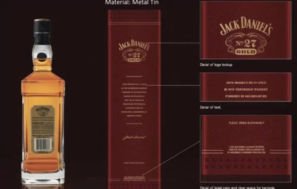 Jack Daniel No27 GOLD Whisky Limited Edition OX CNY Box 2022 - Image 4