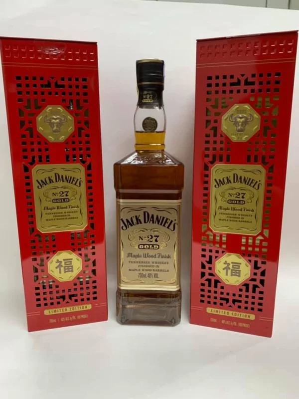 Jack Daniel No27 GOLD Whisky Limited Edition OX CNY Box 2022 - Image 6