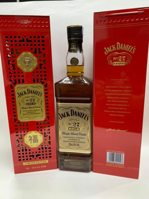 Jack Daniel No27 GOLD Whisky Limited Edition OX CNY Box 2022 - Image 7