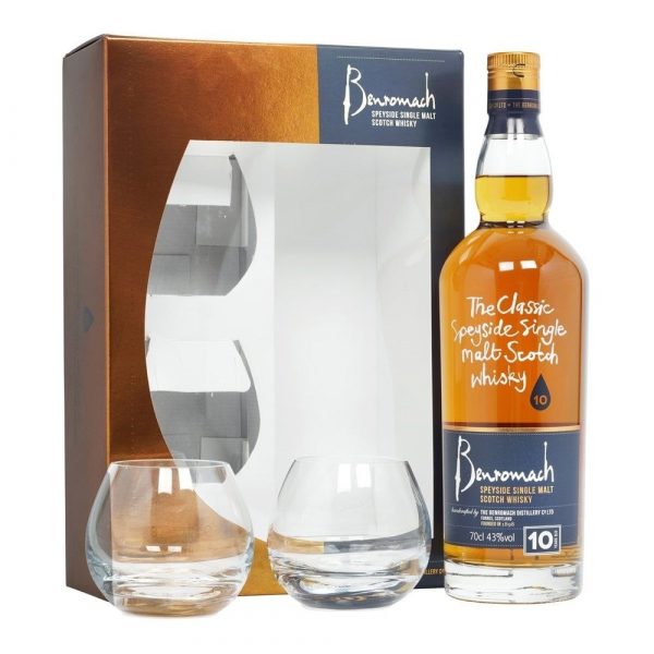 Benromach 10 Year Old Single Malt Scotch Whisky Gift Pack