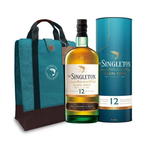 Singleton 12 Year Old Single Malt Scotch Whisky with Festive Gift Bags