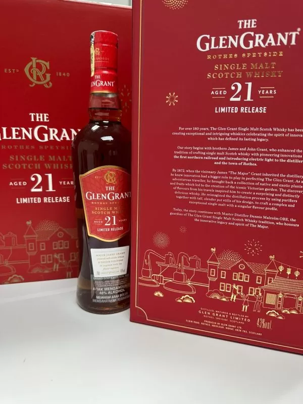 Glen Grant 21 Year Old Single Malt Scotch Whisky Limited Release - Image 2