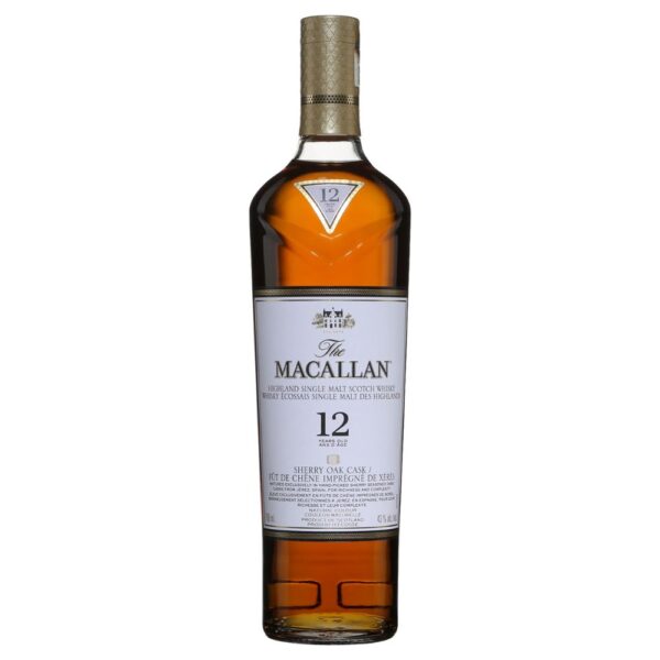 Macallan 12 Year Old Sherry Oak Cask Highland Single Malt Scotch Whisky