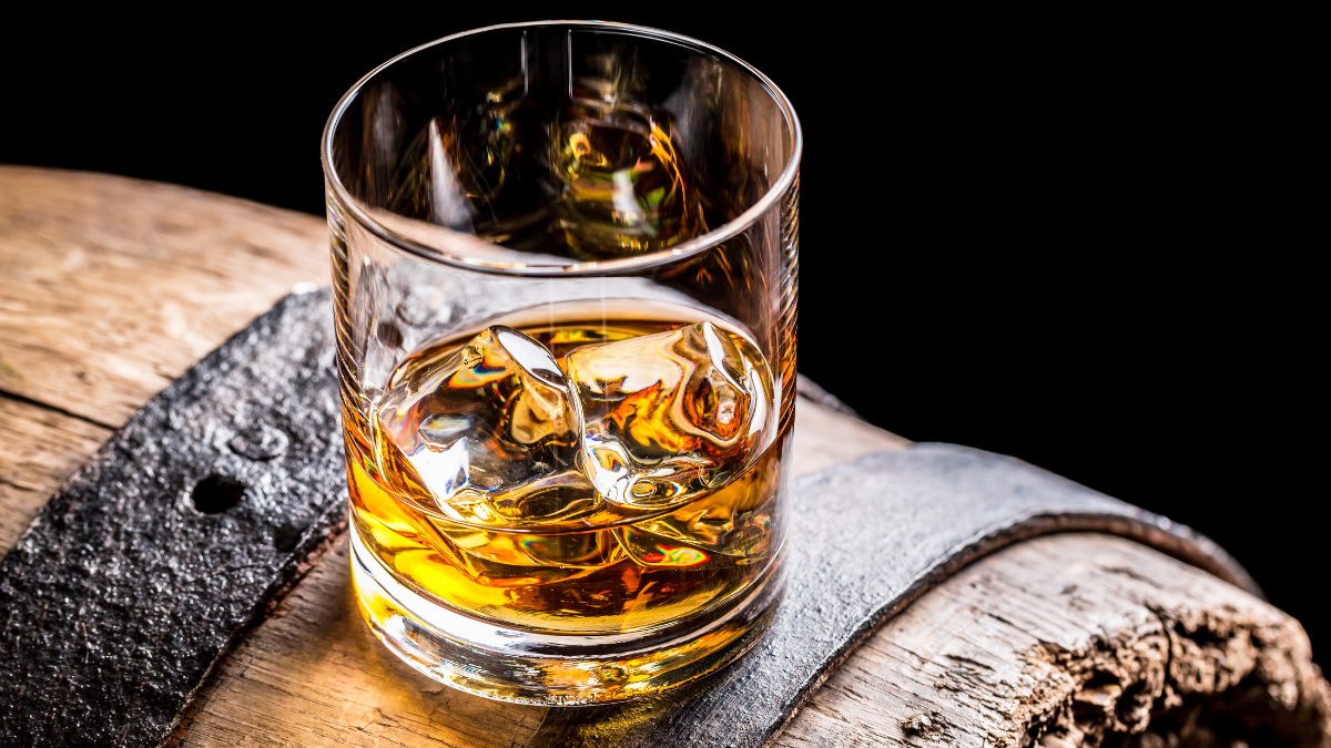 Indian Whisky on a barrel